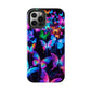 "Neon Flutterby Lights" NEON Butterflies Tough Phone Case