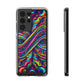 'Infinite Neon Illusion' Infinity Patterns Art Polycarbonate Phone Case