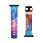 Neon Visionscapes - Trippy Infinity Patterns Iwatch Band