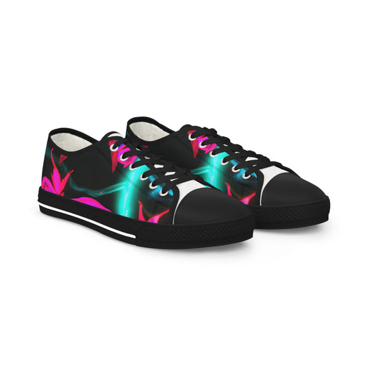 "Neon Dreamscape" - Men's Lowtop Sneakers