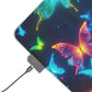 Neon Flight Flutterbyes NEON Butterflies LED Mousepad