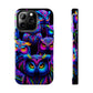 Neon Owl Congregation. NEON Owls Tough Phone Case