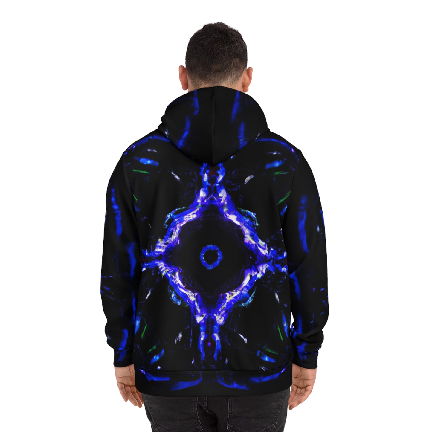 "Omni-Unfurl Neonites" -Trippy Infinity Patterns AOP Hoodie