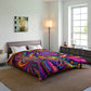 "Infinite Neon Dreamscape" Trippy Infinity Patterns Comforter Blanket