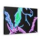 "Galactic Shebang of Neon Unicorns" NEON Unicorns Art Canvas