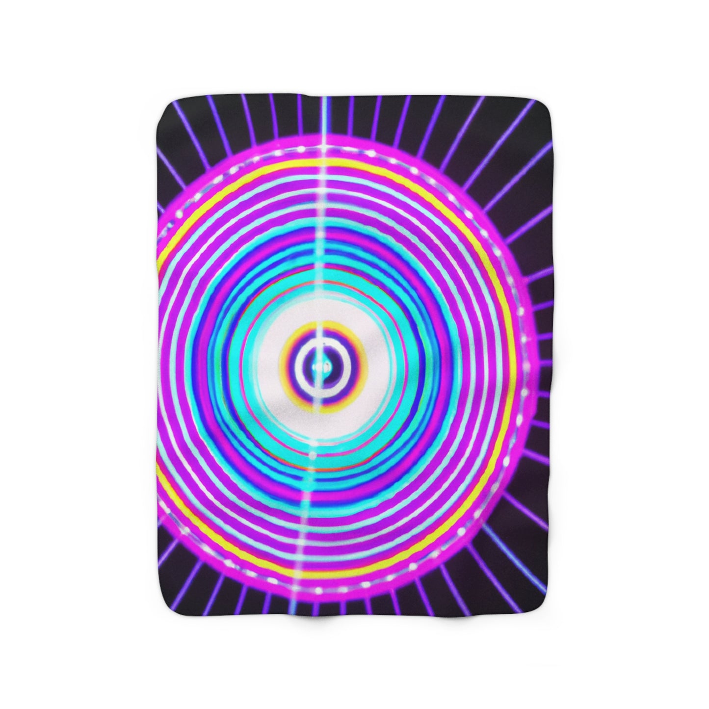 Ivan da Vinci. - Trippy Infinity Patterns Sherpa Blanket