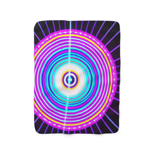 Ivan da Vinci. - Trippy Infinity Patterns Sherpa Blanket