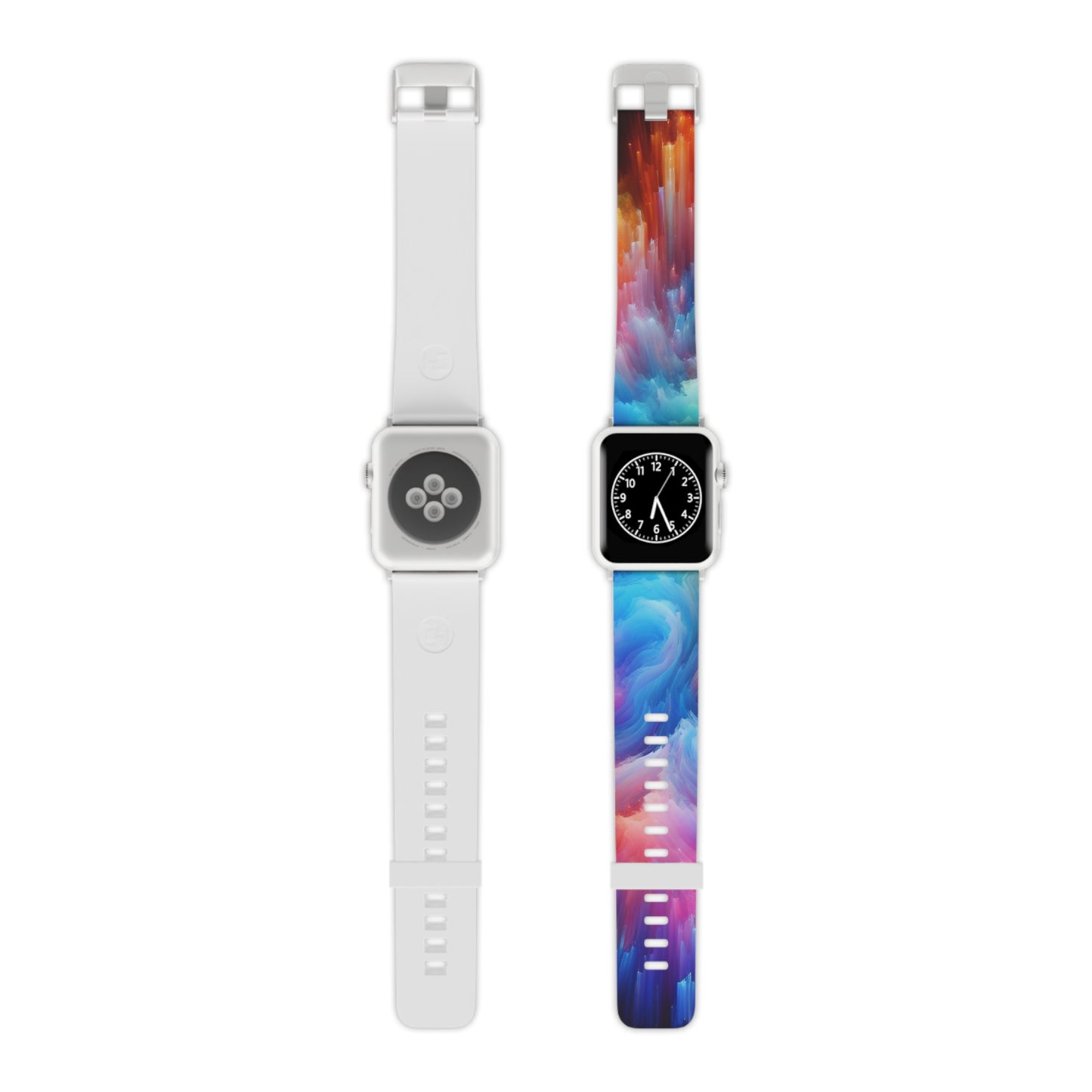 Neon Visionscapes - Trippy Infinity Patterns Iwatch Band