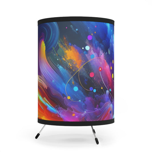Hans van der Meer - Trippy Infity Patterns Art Tripod Lamp
