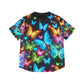 Neon Flight Fantasia. Neon Butterflies Womans Jersey