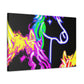 "Vibrant Neon Magic" NEON Unicorns Art Canvas