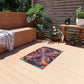 Neon Infinity Splatter-scape. Infinity Patterns Outdoor Rug