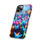 "Neon Butterflies Awakening" NEON Butterflies Tough Phone Case