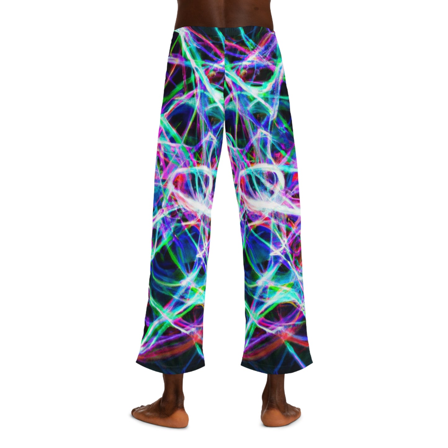TDB Cosmic Cyclone Spirals Trippy Infinity Patterns Mens Pajama Pants