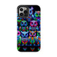 Neon Nocturnal Spectacle. NEON Owls Tough Phone Case