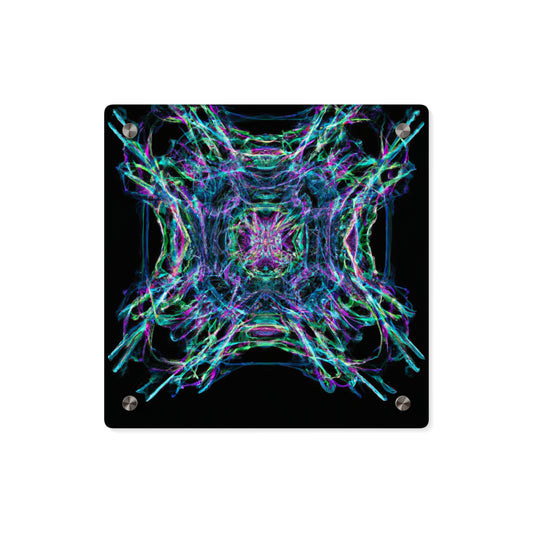 Galaxy Chroma Explorers Trippy Infinity Patterns Acrylic Art Panel