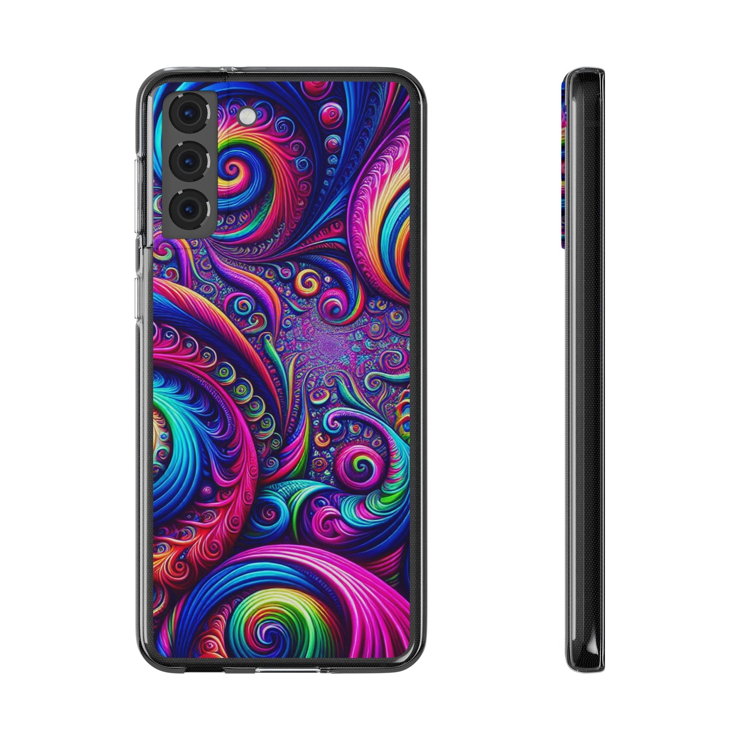 "VibranTrip Neonfinity" Infinity Patterns Art Polycarbonate Phone Case
