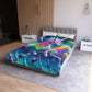 Giovanni Emilius - NEON Unicorns Microfiber Duvet Cover
