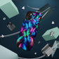 "Neon Flutterglow" Neon Butterflies Premium Art Magsafe Magnet Tough IPhone 13 14 15 Pro Plus Max and Mini in Matte and Glossy Phone cases