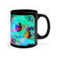 Neon Infinity Fluxion Trippy Infninty Patterns 11oz Black Mug