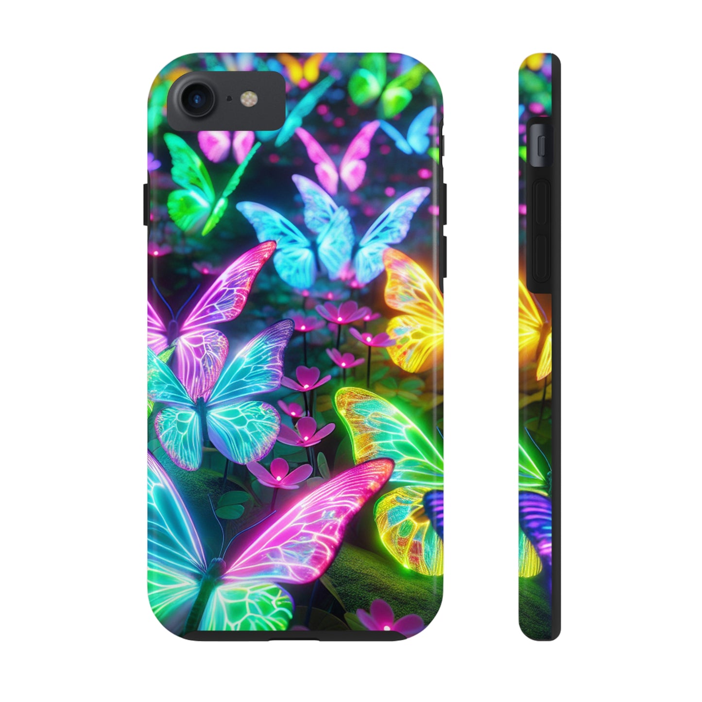 Neon Butterfly Dreamscape. NEON Butterflies Tough Phone Case