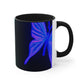 "Neon Prism Butterfly Flutter" Butterflies 11oz Mug