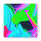 Neon Magical Joyride NEON Unicorns Art Canvas