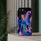 Neon Unicorn Bliss Neon Unicorns Premium Art Magsafe Magnet Tough IPhone 13 14 15 Pro Plus Max and Mini in Matte and Glossy Phone cases
