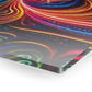 Electric Psychedelic Neon Vortex. Trippy infinity Pattern 1/4" Glossy Acrylic Art