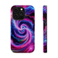 Infinite Neon Horizon Neon Trippy Infinity Patterns Premium Art Magsafe Magnet Tough IPhone 13 14 15 Pro Plus Max and Mini in Matte and Glossy Phone cases