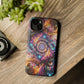 Cosmic Chromatic Mirage. Neon Trippy Infinity Patterns Premium Art Magsafe Magnet Tough IPhone 13 14 15 Pro Plus Max and Mini in Matte and Glossy Phone cases