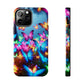 "Neon Butterflies Awakening" NEON Butterflies Tough Phone Case