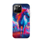 "Neon Dreamscapes: A Pride of Unicorns" NEON Unicorns Tough Phone Case