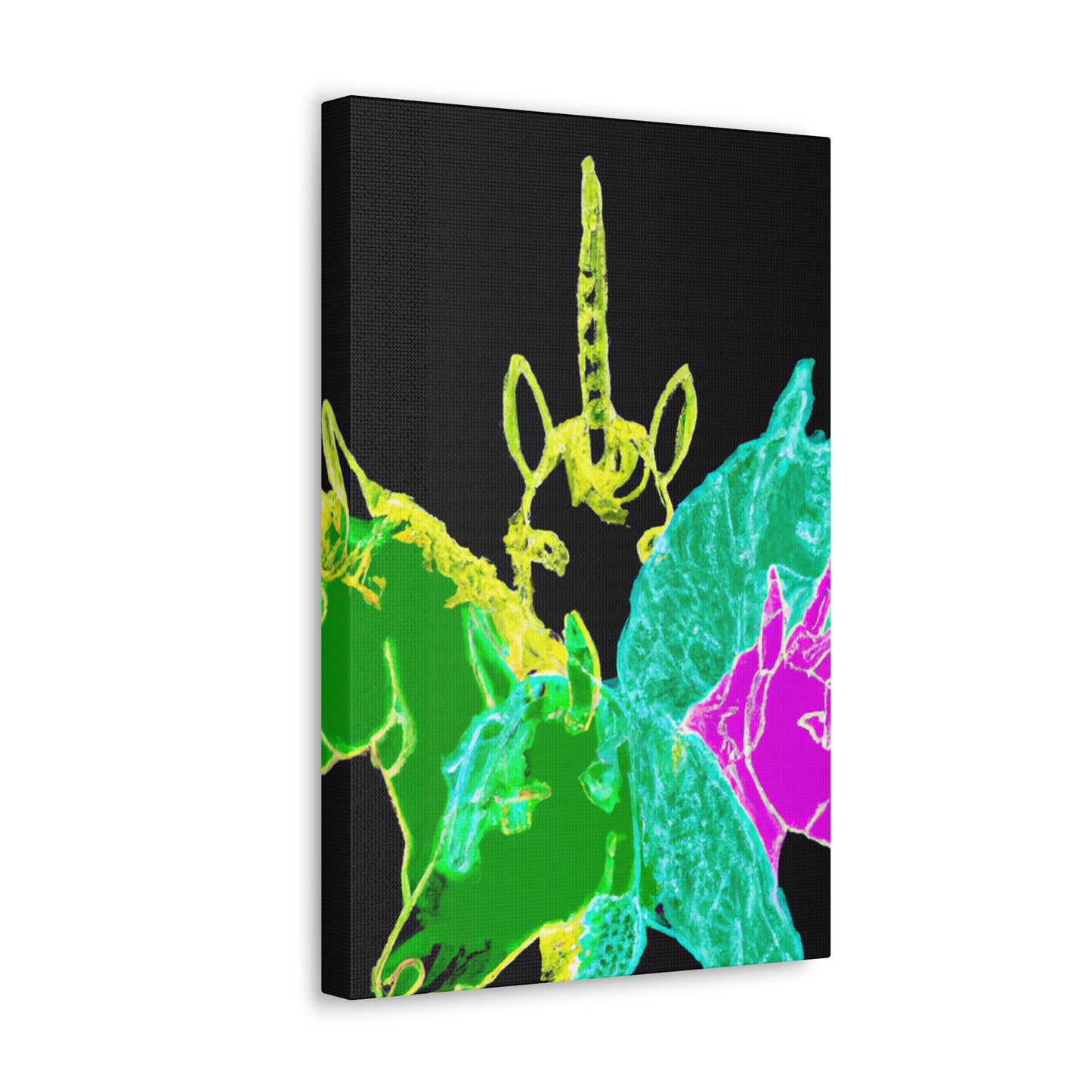 Neon Magicode Unicorns NEON Unicorns Art Canvas