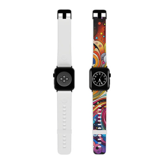 Neon Onslaught - Trippy Infinity Patterns Iwatch Band