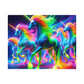 'Neon Unisplash' - Neon Unicorns Puzzle 30, 110, 252, and 1000 Pieces