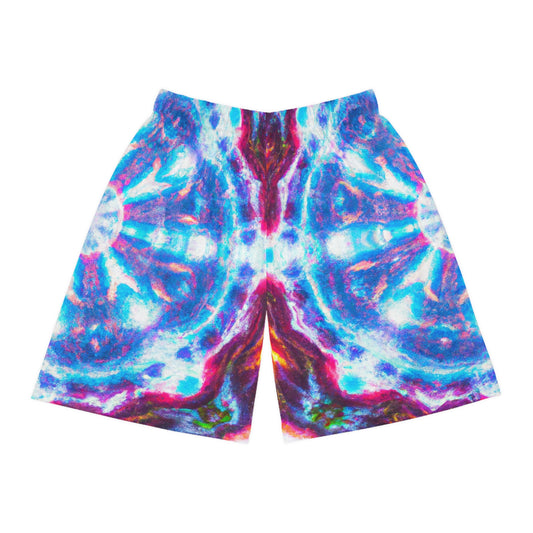 Clara da Vinci - Trippy Infinity Patterns Rave Shorts