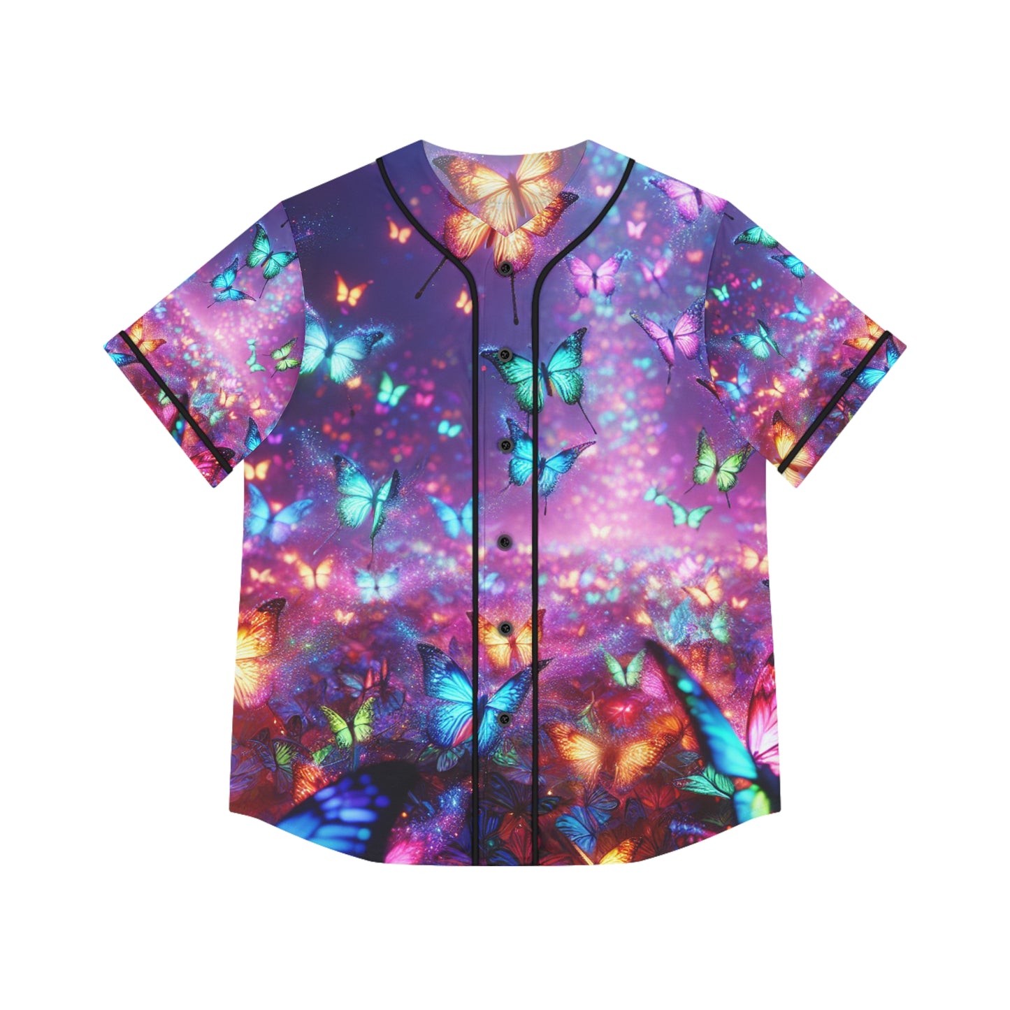 "Neon Brilliance" Neon Butterflies Womans Jersey