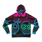 "Bright-eyed Brotherhood" - NEON Owls AOP Hoodie