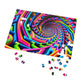 Neon Infinipat. - Neon Trippy Infinity Patterns Puzzle 30, 110, 252, and 1000 Pieces