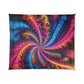 Cosmic Vibrazionz. Trippy Infinity Patterns Comforter Blanket