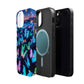 "Fantasia of Neon Butterflies" Neon Butterflies Premium Art Magsafe Magnet Tough IPhone 13 14 15 Pro Plus Max and Mini in Matte and Glossy Phone cases
