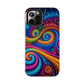 Neon Infinity Illusionz. Trippy Infinity Patterns Tough Phone Case