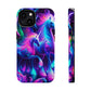 Neon Uniflourish Neon Unicorns Premium Art Magsafe Magnet Tough IPhone 13 14 15 Pro Plus Max and Mini in Matte and Glossy Phone cases