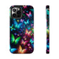 Neon Rainbow Flutterings NEON Butterflies Tough Phone Case