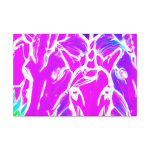 Neon Splendor Unicorns. NEON Unicorns Art Canvas