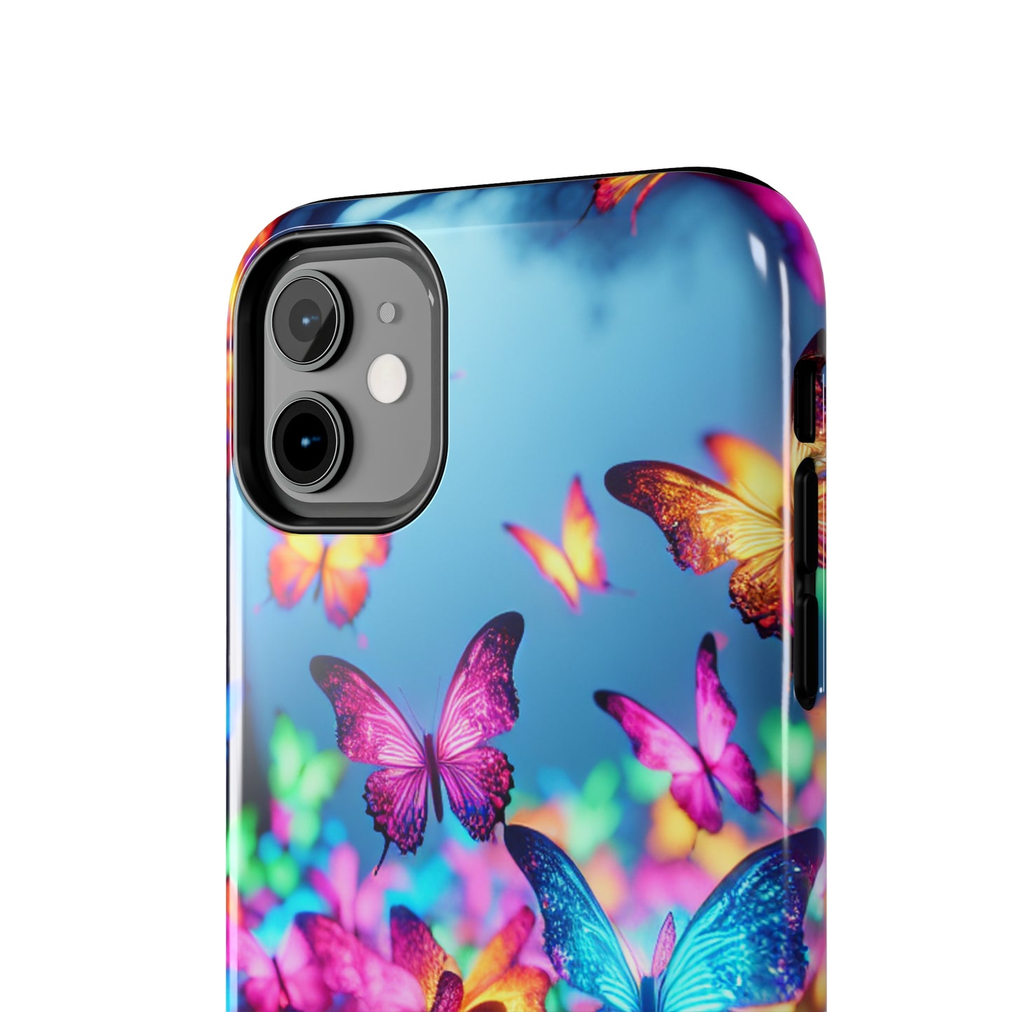 "Neon Butterflies Awakening" NEON Butterflies Tough Phone Case