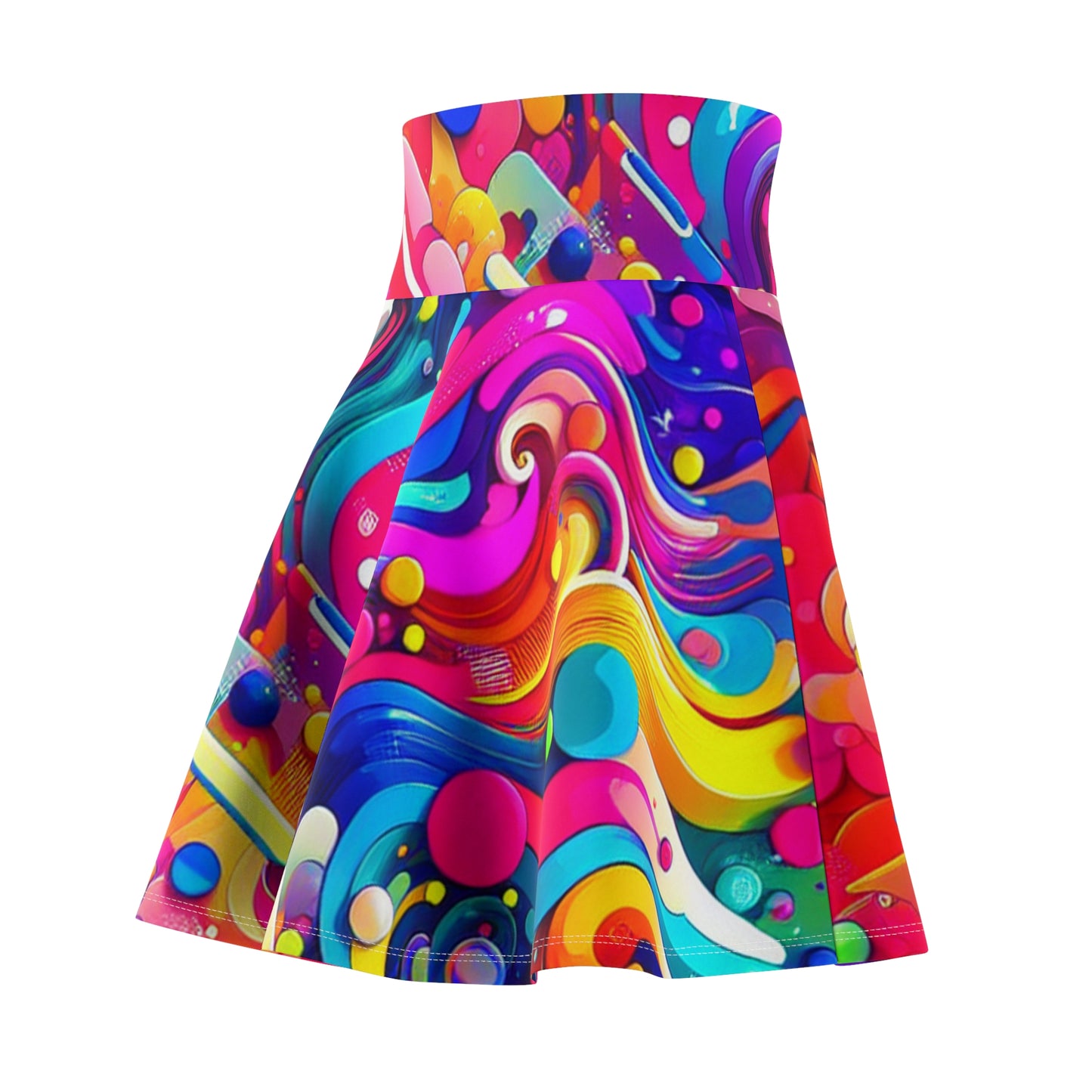 Giovanni dell'Arte - Trippy Infity Patterns Woman's Skater Skirt
