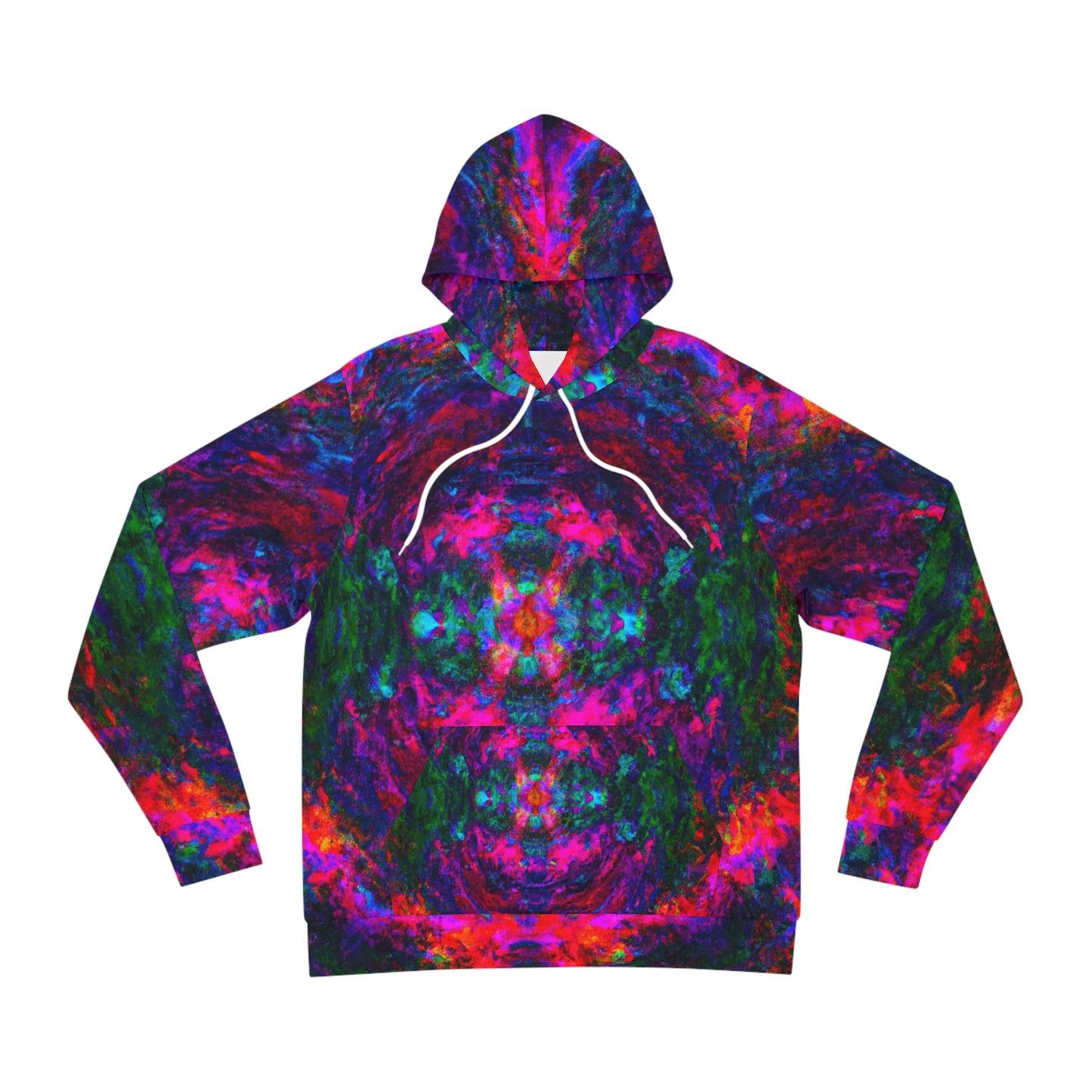 "Interdimensional Fluorescence" -Trippy Infinity Patterns AOP Hoodie