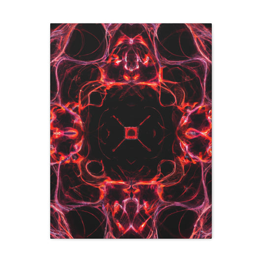 "Unlimited Neon Dreams" Trippy Infinity Patterns Art Canvas
